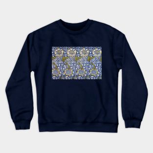 Kennet by William Morris, Vintage Textile Art Crewneck Sweatshirt